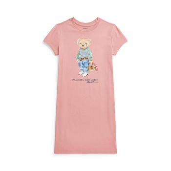 ralph lauren bear评价, Ralph Lauren | Polo Bear Jersey Tee Dress (Big Kids)商品图片 