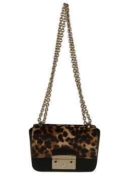 Furla | Furla Metropolis Leopard Printed Shoulder Bag商品图片,8.6折