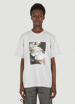 Helmut Lang | Vienna Postcard T-Shirt in Grey商品图片,5.4折