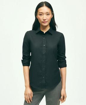 Brooks Brothers | 女式 合身免烫弹力 Supima® 棉正装衬衫商品图片,