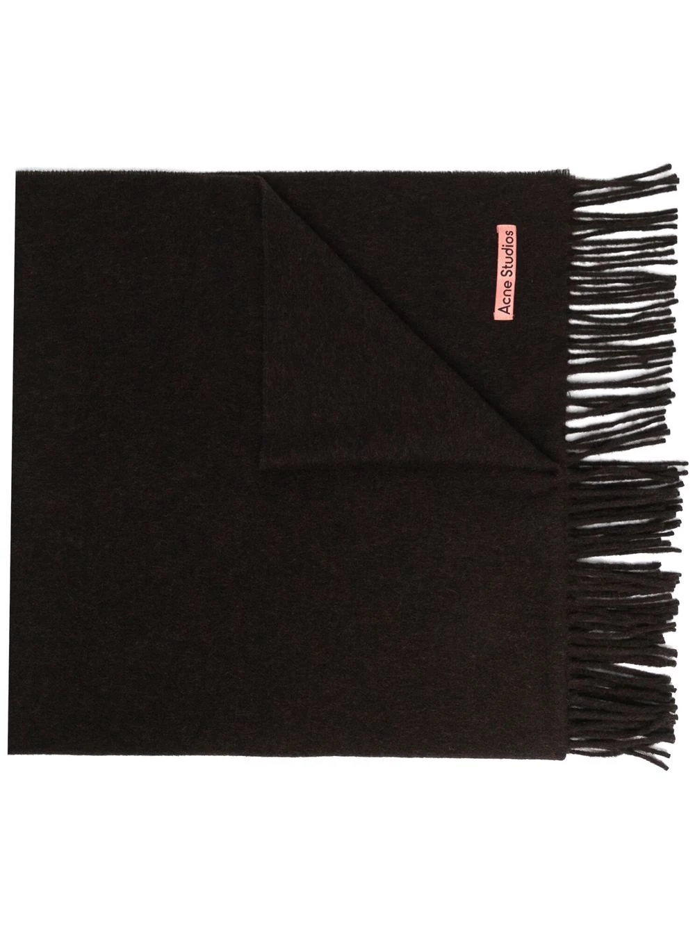 推荐ACNE STUDIOS 男女同款黑色羊毛超大款流苏边围巾 CA0102-BLACK商品