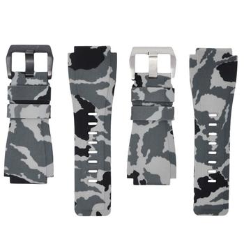 ROSS AND SNOW, Horus Watch Straps | For Bell & Ross BR-01 Integrated Snow Camo Rubber Watch Band BR03-SWC-BR01商品图片 9.3折