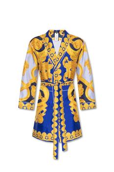 商品Versace | Versace Baroque Pattern Belted Bathrobe,商家Cettire,价格¥8395图片