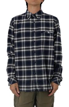 推荐Stretch Flannel Shirt - Navy/Dark Earth商品