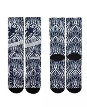 For Bare Feet | Youth Boys and Girls Dallas Cowboys Zubaz Zubified Crew Socks,商家Macy's,价格¥125