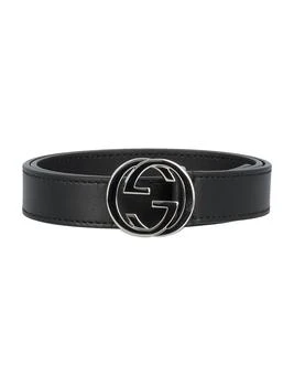 Gucci | Gucci Kids Logo Buckle Belt,商家Cettire,价格¥1499