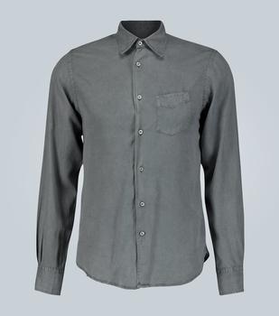 推荐Benoit常规版型水洗斜纹布衬衫商品