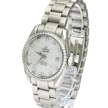 [二手商品] Omega | Omega MOP Diamonds Stainless Steel Seamaster Aqua Terra Co-Axial 2509.75 Men's Wristwatch 36 MM商品图片,8.2折