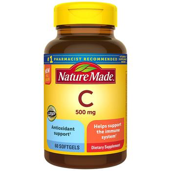 商品Nature Made | Vitamin C 500 mg Softgels,商家Walgreens,价格¥101图片