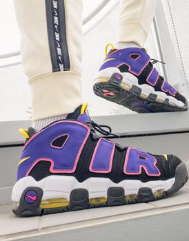 推荐Nike Air More Uptempo '96 trainers in black and court purple商品