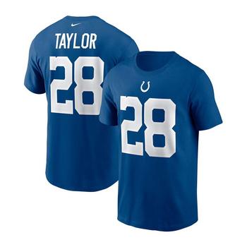推荐Men's Jonathan Taylor Royal Indianapolis Colts Player Name and Number T-shirt商品