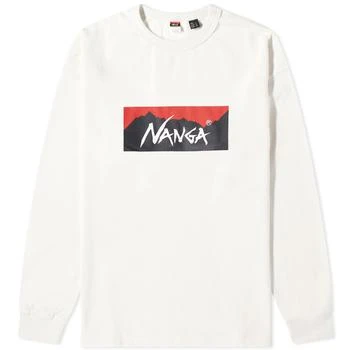 NANGA | NANGA Long Sleeve Eco Hybrid Box Logo T-Shirt 