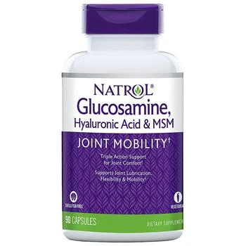 Natrol | Hyaluronic Acid, MSM & Glucosamine, Vegetarian Capsules,商家Walgreens,价格¥125