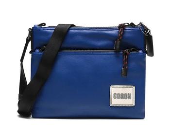 Coach男包, Coach | Mens Coach Patch Pacer Crossbody Bag in Black Copper/Sport Blue商品图片 6折