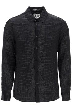 Versace | Versace crocodile effect dévoré shirt 6.6折