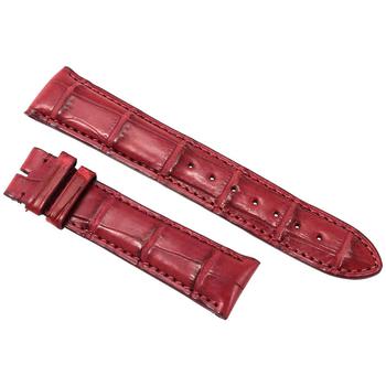商品Hadley Roma | Hadley Roma 21 MM Wine-Colored Matte Alligator Leather Strap,商家Jomashop,价格¥566图片