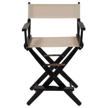 American Trails | Extra-Wide Premium 24"  Directors Chair Black Frame W/Natural Color Cover,商家Premium Outlets,价格¥845