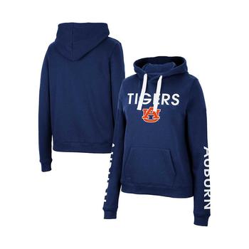 Colosseum | Women's Navy Auburn Tigers 3-Hit Pullover Sweatshirt商品图片,