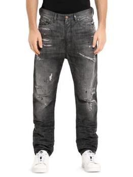 Diesel | Vider Slim-Fit Straight-Leg Distressed Jeans商品图片,2.7折