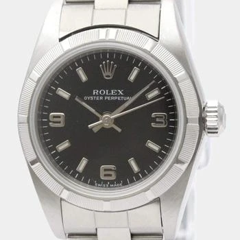 推荐Rolex Black Stainless Steel Oyster Perpetual 76030 Women's Wristwatch 24 mm商品