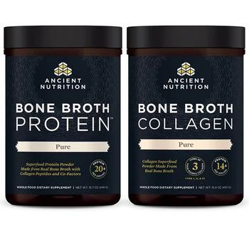 Ancient Nutrition | Bone Broth Collagen™ + Bone Broth Protein™ Pure,商家Ancient Nutrition,价格¥733