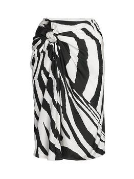 Bottega Veneta | Zebra-Print Parachute Skirt商品图片,