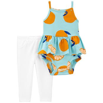 Carter's | Baby Girls 2-Piece Tank Bodysuit and Pants Set商品图片,3.7折