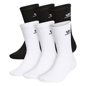 推荐adidas Originals Trefoil Casual Cushioned Crew Socks (6-Pack)商品