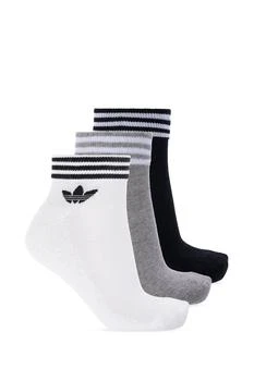Adidas | Adidas Originals Logo Embroidered Pack Of Three Socks 7.6折