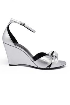 圣罗兰鞋女鞋, Yves Saint Laurent | Luxury Shoes For Women   Saint Laurent Bianca In Silver Leather Sandals商品图片 9折