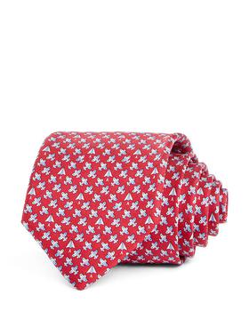 菲拉格慕经典款, Salvatore Ferragamo | Planes Print Silk Classic Tie商品图片 7.8折×额外7.5折, 额外七五折
