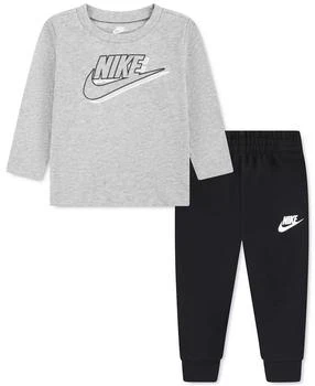 NIKE | Baby Boys 2-Pc. Swoosh Long-Sleeve T-Shirt & Joggers Set,商家Macy's,价格¥234