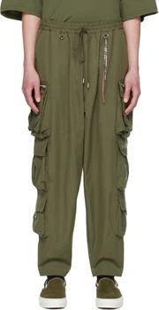 推荐绿色 Multi Pockets 工装裤商品