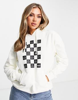vans棋盘格价格, Vans | Vans Checkerboard Day hoodie in white商品图片 5.5折