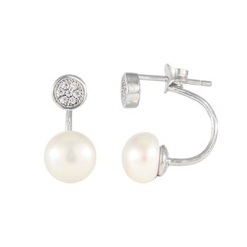 推荐Sterling Silver 7-7.5mm Freshwater Pearl Earrings商品