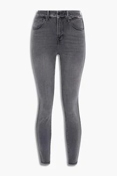 推荐Good Curve cropped frayed mid-rise skinny jeans商品