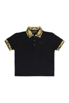 推荐Versace Kids Buttoned Short-Sleeved Polo Shirt商品