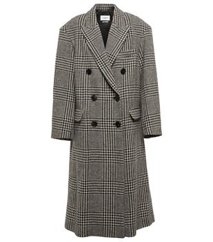 Isabel Marant | Checked double-breasted wool coat商品图片,
