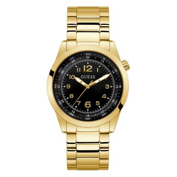 GUESS | Men's Quartz Gold-Tone Stainless Steel Bracelet Watch 42mm商品图片,