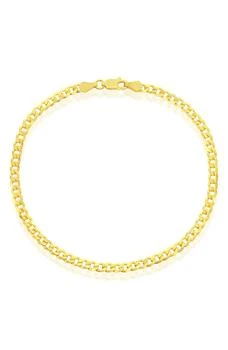 SIMONA | 14K Gold Plated Curb Chain Anklet,商家Nordstrom Rack,价格¥300