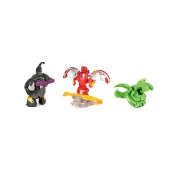 Bakugan | Starter 3-Pack, Special Attack Dragonoid, Nillious, Hammerhead Customizable Spinning Action Figures and Trading Cards, Kids Toys 6 Plus,商家Macy's,价格¥75