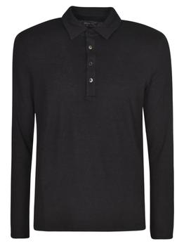 Majestic Home Pet, MAJESTIC FILATURES | Majestic Filatures Men's Black Cotton Polo Shirt商品图片 满$250减$20, 满减