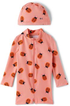 商品粉色 Ladybug 婴儿泳衣套装,商家SSENSE CN,价格¥657图片