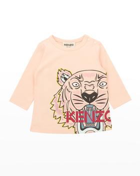 推荐Girl's Maxi Tiger Long Sleeve T-Shirt, Size 12M-3商品
