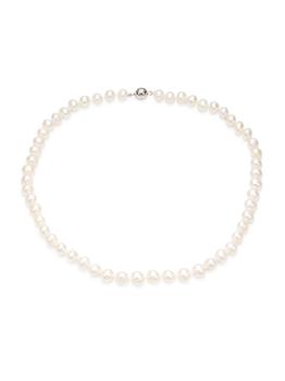 商品​Sterling Silver & 8-9MM Round Freshwater Pearl Necklace,商家Saks OFF 5TH,价格¥788图片