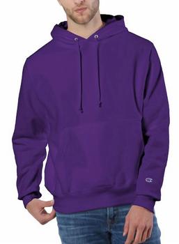 推荐Men'S Reverse Weave Pullover Hoodie in Purple商品