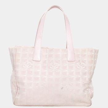 美国香奈儿包, [二手商品] Chanel | Chanel Pink New Travel Line Nylon Tote Bag商品图片 2.8折