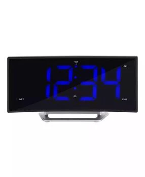 La Crosse Technology | 1.8" Curved Blue LED Atomic Dual Alarm Clock,商家Macy's,价格¥479