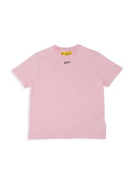推荐Little Girl's & Girl's Off Stamp Logo T-Shirt商品