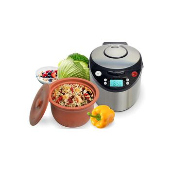 商品Smart Organic Digital Express - A Rice Slow Cooker, A Digital Steamer and A Yogurt Maker, 3.2 QT图片